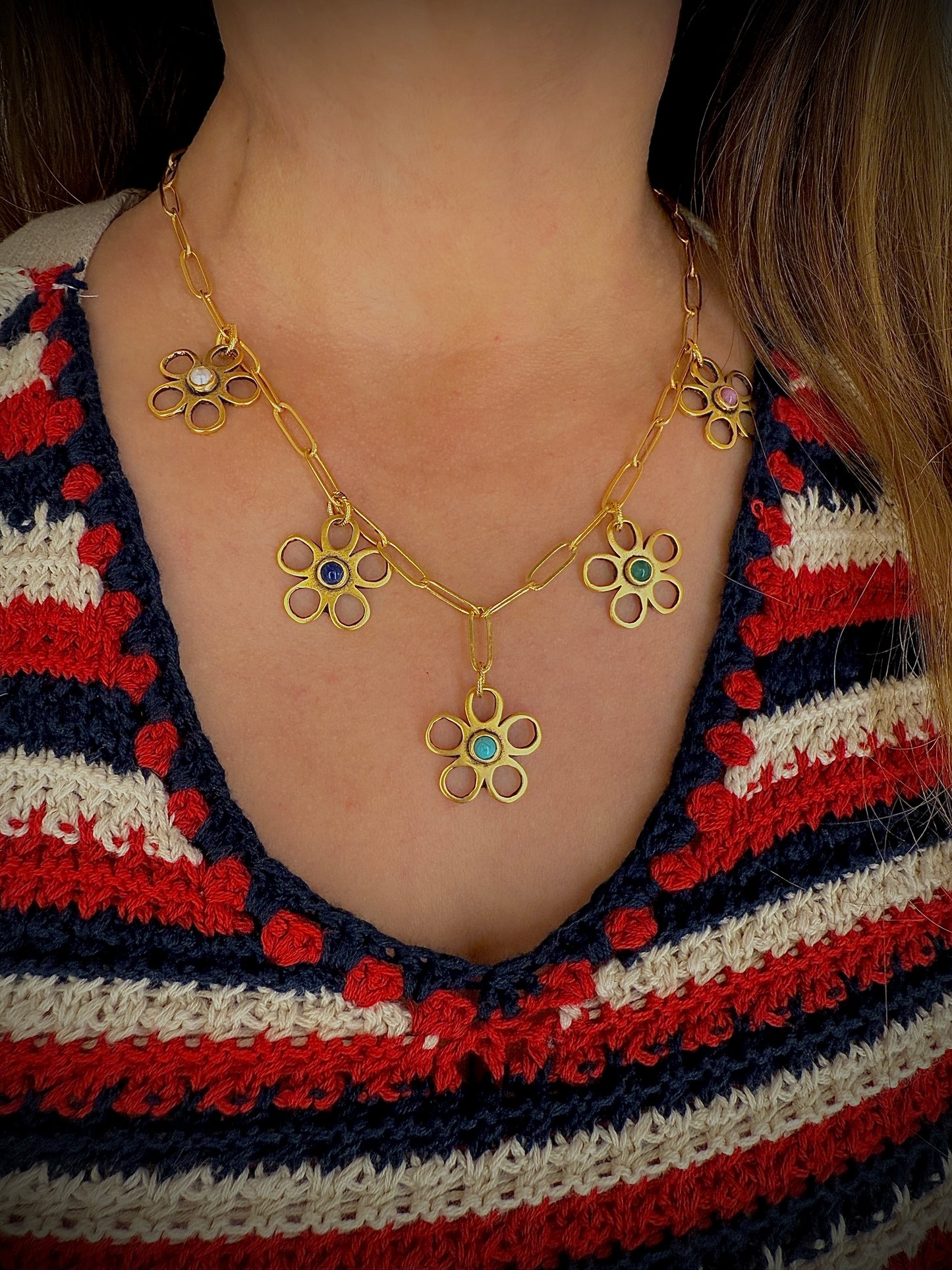 Gold Bloom Necklace. ITEM F35