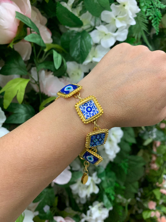 Evil Eye mosaics Bracelet. ITEM 413