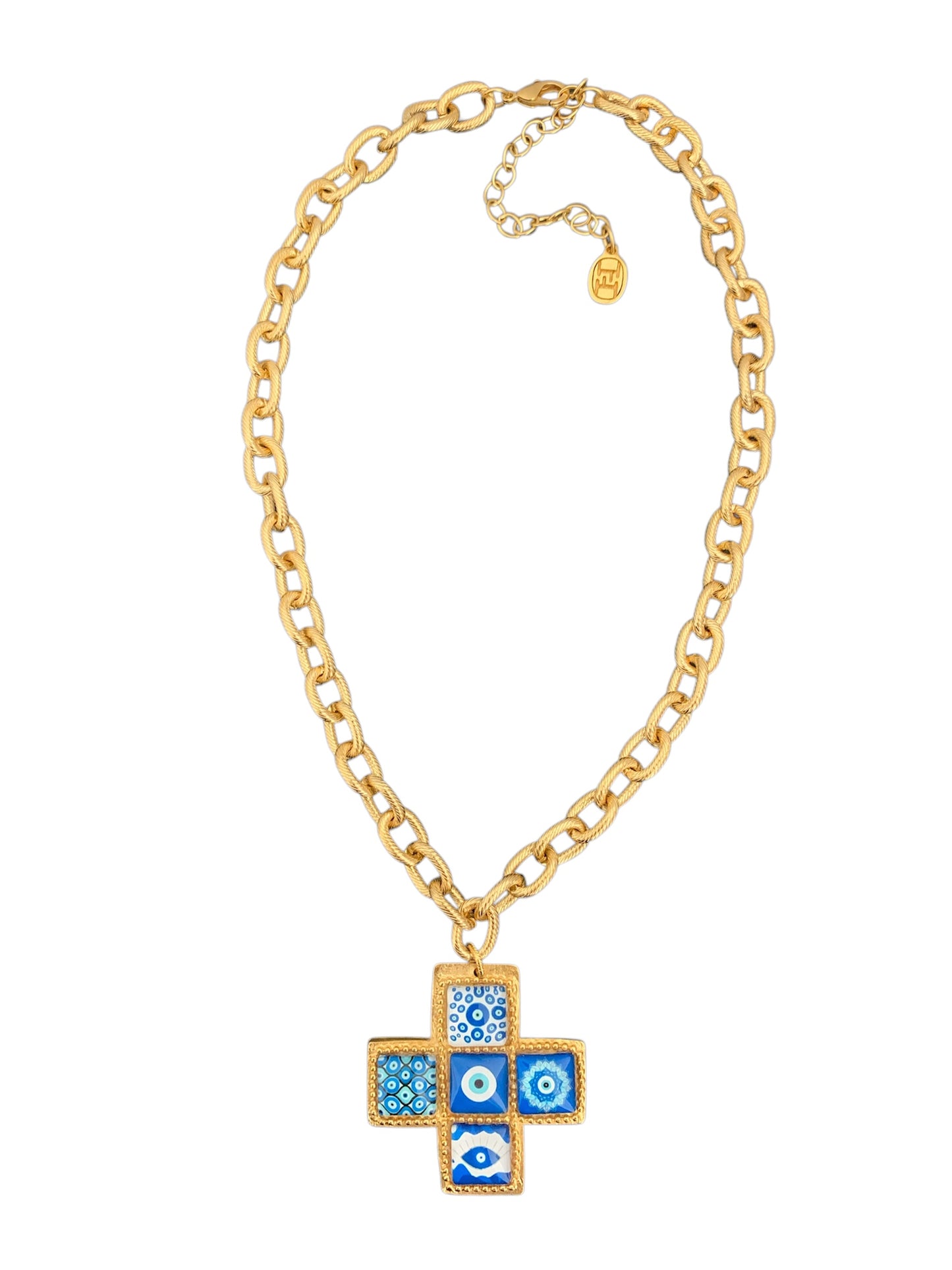 Evil eye Cross Bella Necklace. ITEM CC317