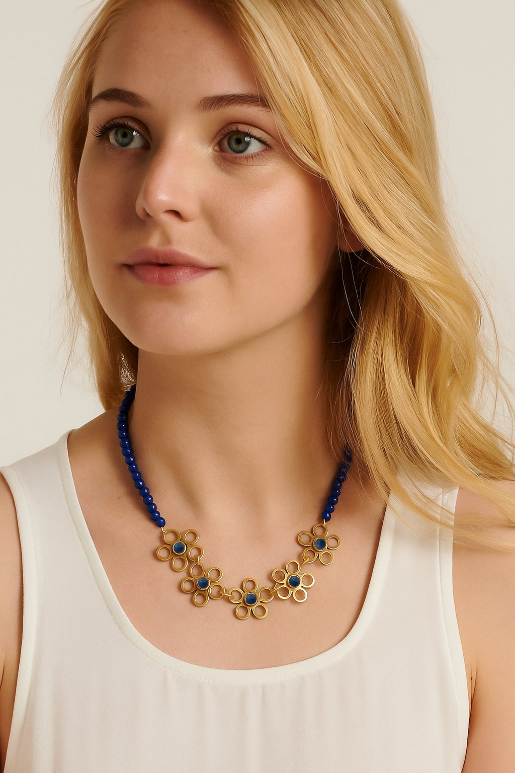 Sienna Blue Necklace. ITEM FB33