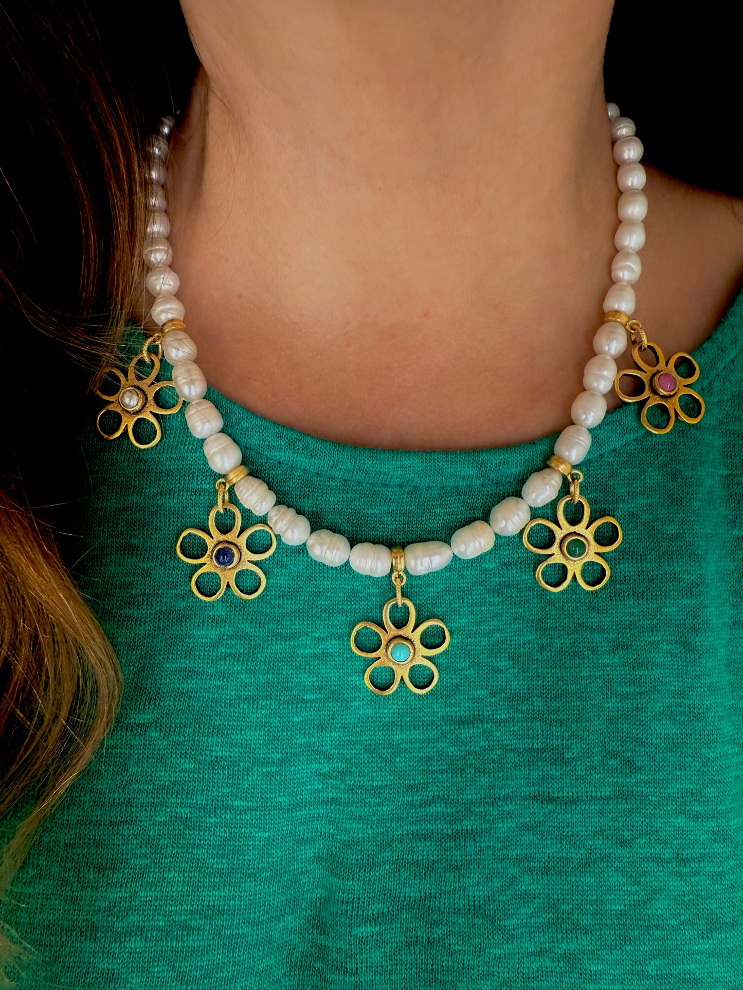 Pearl Bloom Necklace. ITEM F36