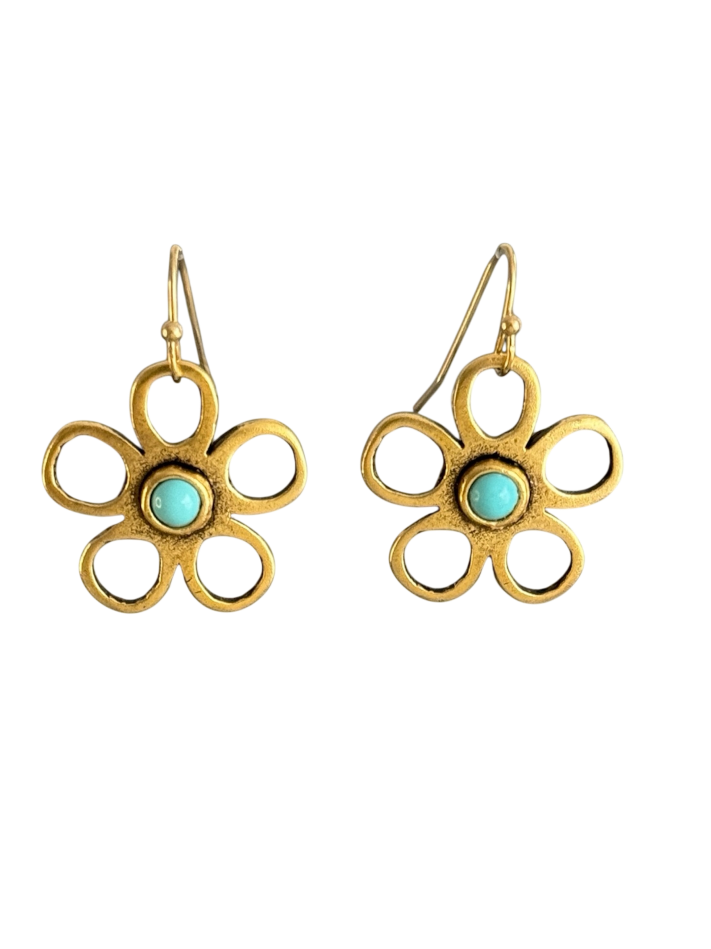 Turquoise Petals Earrings. ITEM FT30