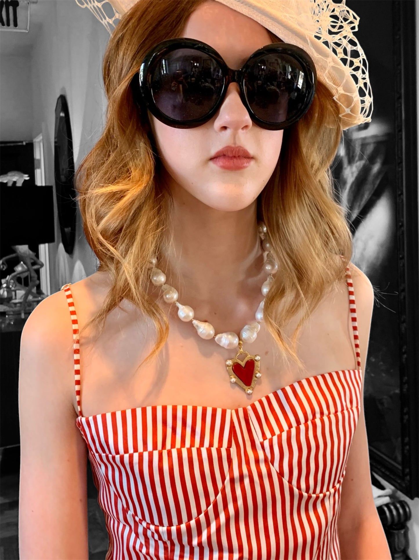Baroque Heart  Necklace ITEM HBR50